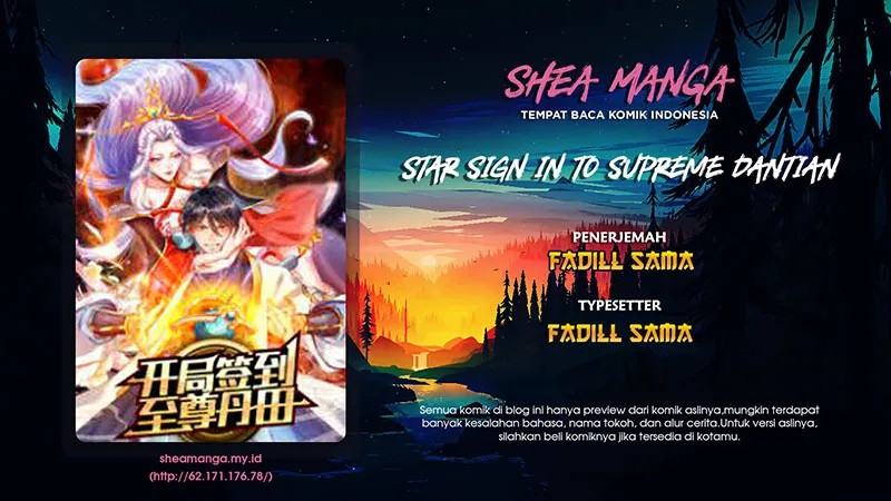 Star Sign In To Supreme Dantian Chapter 89