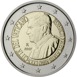 Vatican City € 2,00 (80th birthday of His Holiness Pope Benedict XVI)