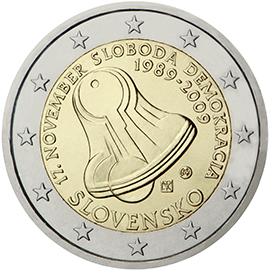 Slovakia € 2,00 (20th anniversary of 17 November 1989 (Day of the fight for freedom and democracy))