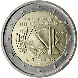 San Marino € 2,00 (European Year of Creativity and Innovation)