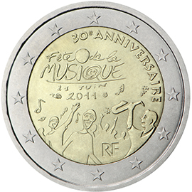 France € 2,00 (30th anniversary of the Day of Music)