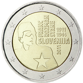 Slovenia € 2,00 (100th anniversary of the birth of Franc Rozman-Stane)