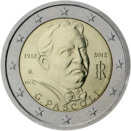 Italy € 2,00 (100th anniversary of the death of Giovanni Pascoli)