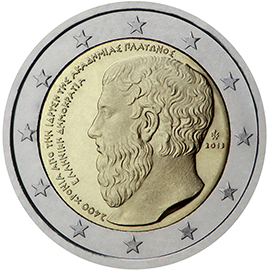 Greece € 2,00 (2 400th Anniversary of the founding of Plato’s Academy)