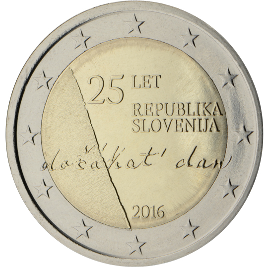 Slovenia € 2,00 (The 25th anniversary of independence of the Republic of Slovenia)