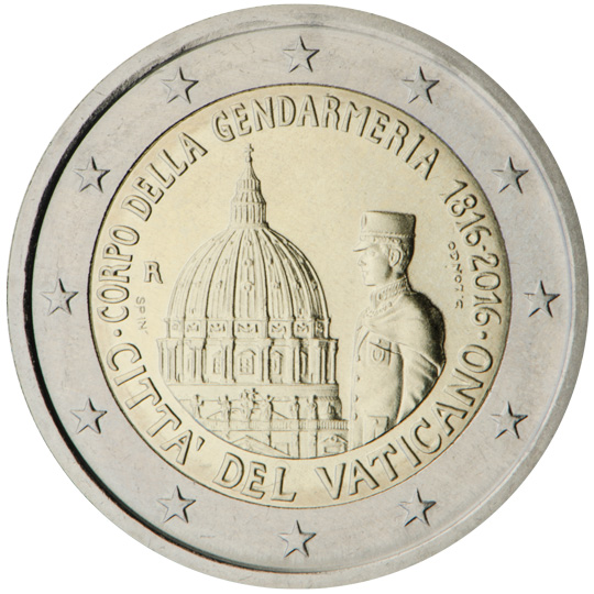 Vatican City € 2,00 (The 200th anniversary of the Vatican Guard)