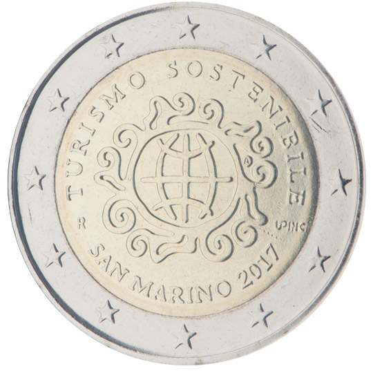 San Marino € 2,00 (International Year of Sustainable Tourism for Development)