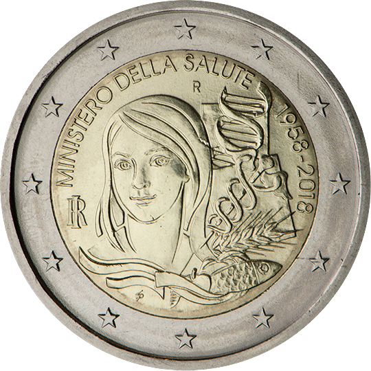 Italy € 2,00 (The 60th Anniversary of the establishment of the Italian Ministry of Health)