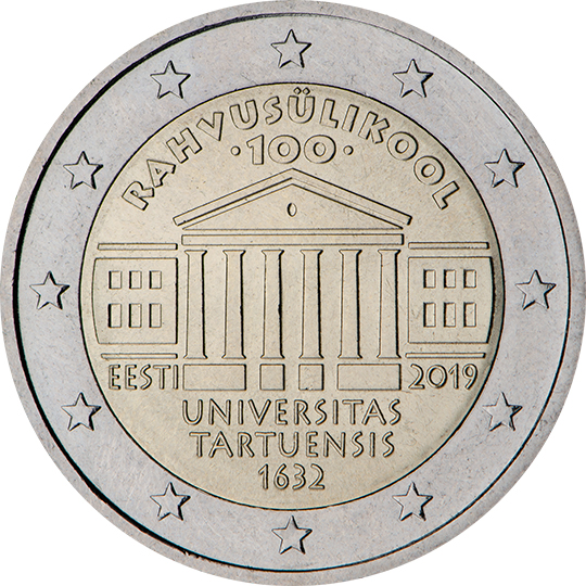 Estonia € 2,00 (The centenary of the University of Tartu)