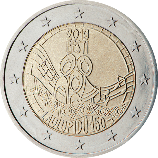 Estonia € 2,00 (Song Festival’s 150-year anniversary)