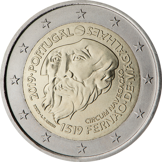 Portugal € 2,00 (500 years of the first circumnavigation organised and led by the Portuguese explorer and navigator Fernão De Magalhães)