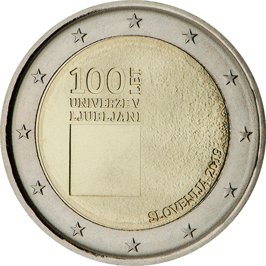 Slovenia € 2,00 (The 100th anniversary of the foundation of the University of Ljubljana)