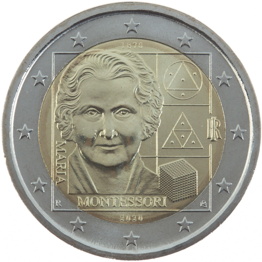 Italy € 2,00 (150th anniversary of the birth of Maria Montessori)