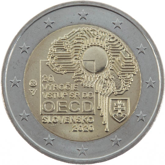 Slovakia € 2,00 (20th anniversary of Slovakia’s accession to the Organisation for Economic Co-operation and Development (OECD))