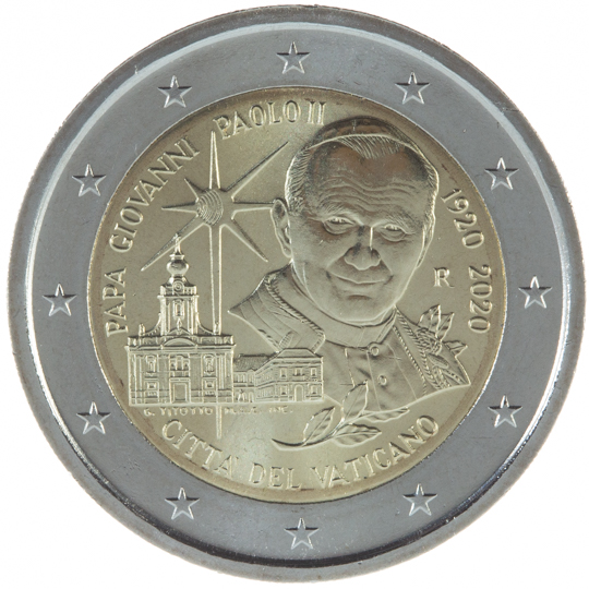 Vatican City € 2,00 (100th Anniversary of the Birth of Pope John Paul II)