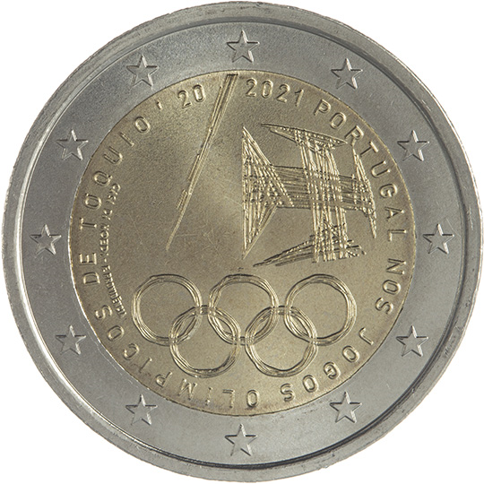 Portugal € 2,00 (Portugal’s participation in the 2020 Tokyo Olympics)