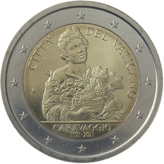 Vatican City € 2,00 (The 450th anniversary of the birth of Caravaggio)