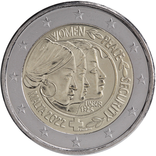 Malta € 2,00 (The 22nd anniversary of the United Nations Security Council Resolution 1325 on Women, Peace and Security)