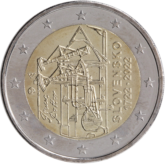 Slovakia € 2,00 (The 300th anniversary of the construction of continental Europe’s first atmospheric steam engine for draining mines)