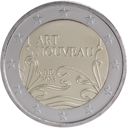 Belgium € 2,00 (The ‘year of art nouveau’, which takes place during 2023 in Belgium)