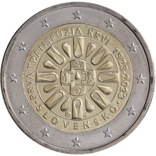 Slovakia € 2,00 (The 100th anniversary of the first blood transfusion in Slovakia)