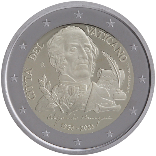 Vatican City € 2,00 (The 150th anniversary of the death of Alessandro Manzoni)