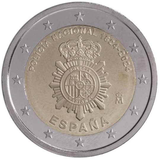 Spain € 2,00 (200 years since the creation of the National Police as a state security corp)