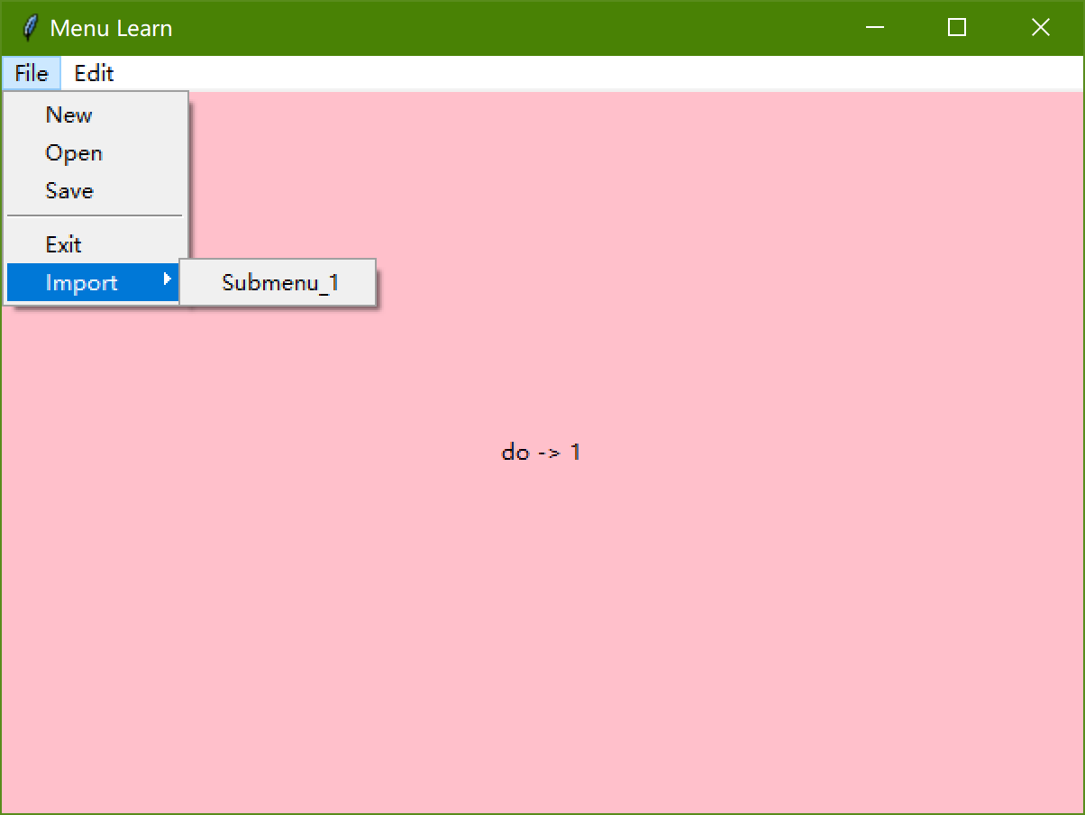 测试效果 MenuEffert