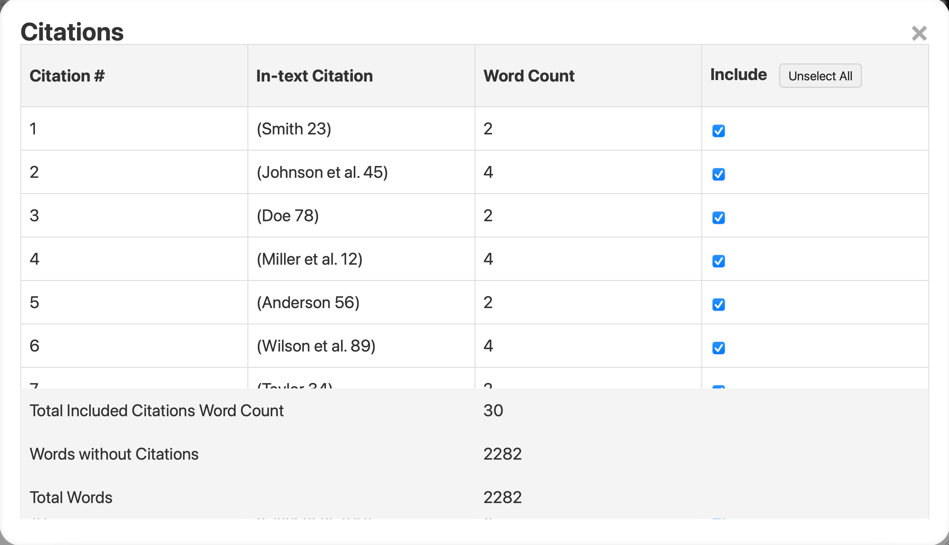 About CiteCount Precise Word Counter Without Citations