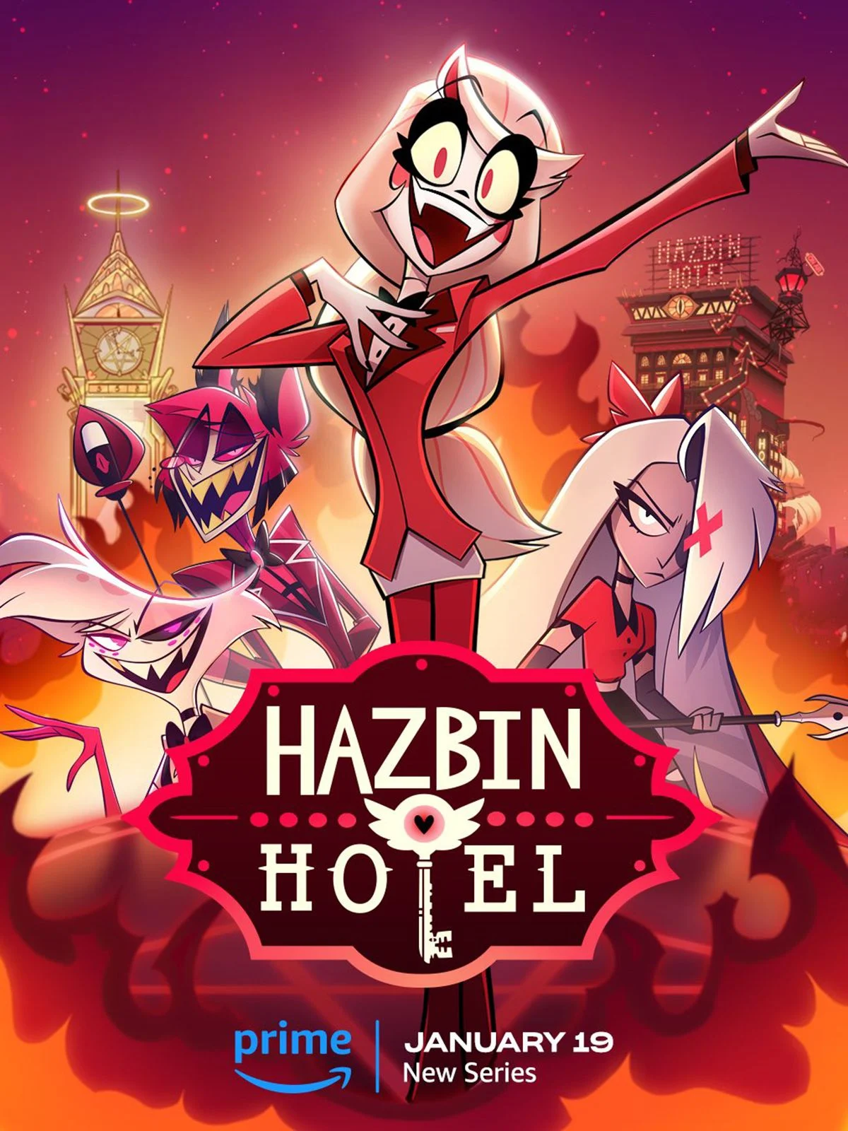 Affiche de l'anime Hazbin Hotel