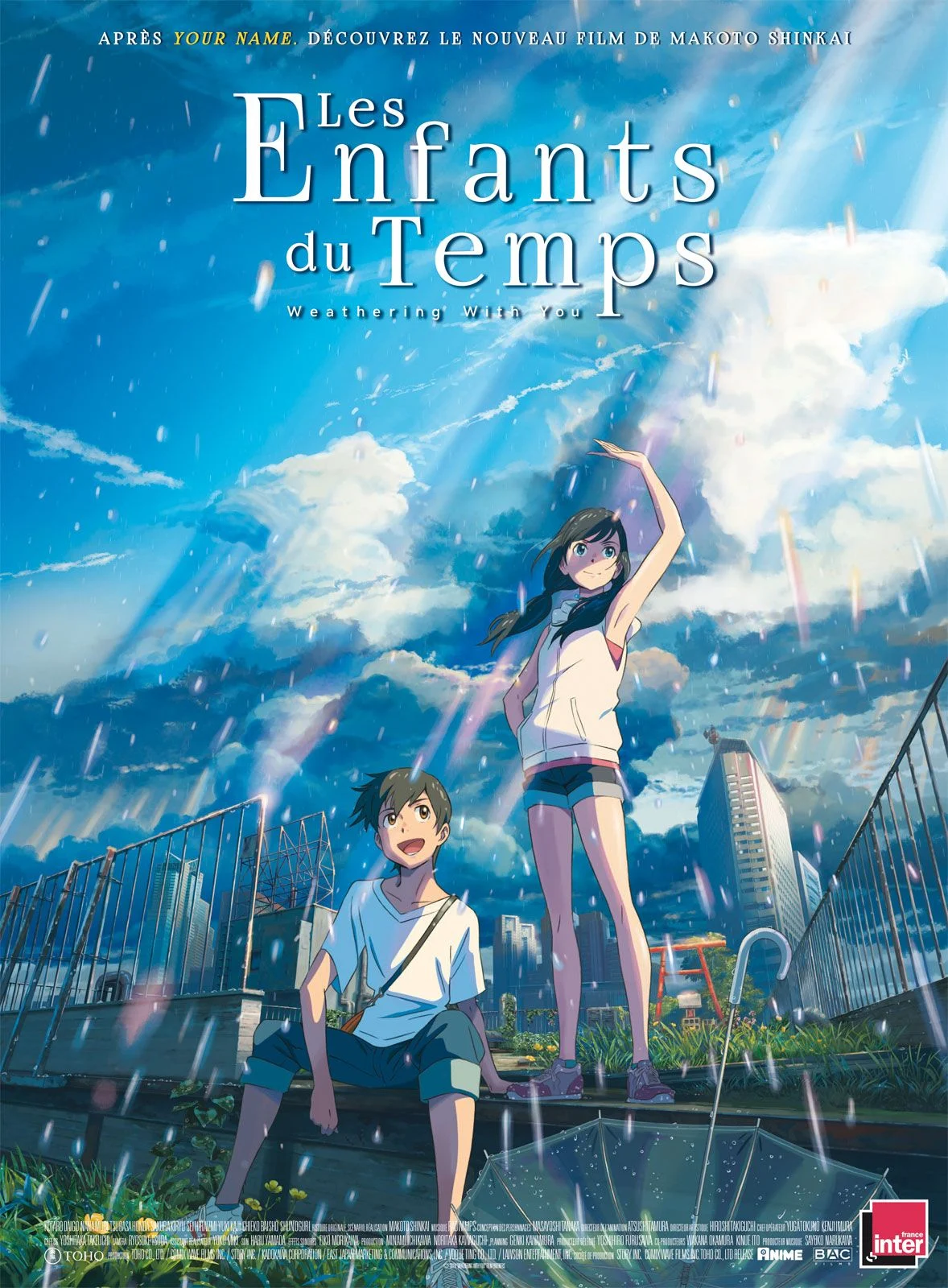 Affiche de l'anime Les Enfants du Temps