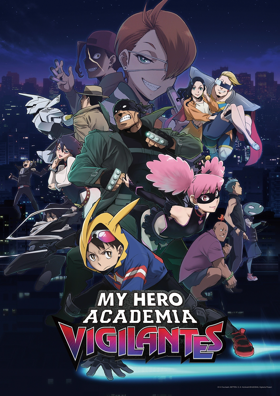 Affiche de l'anime My Hero Academia: Vigilantes
