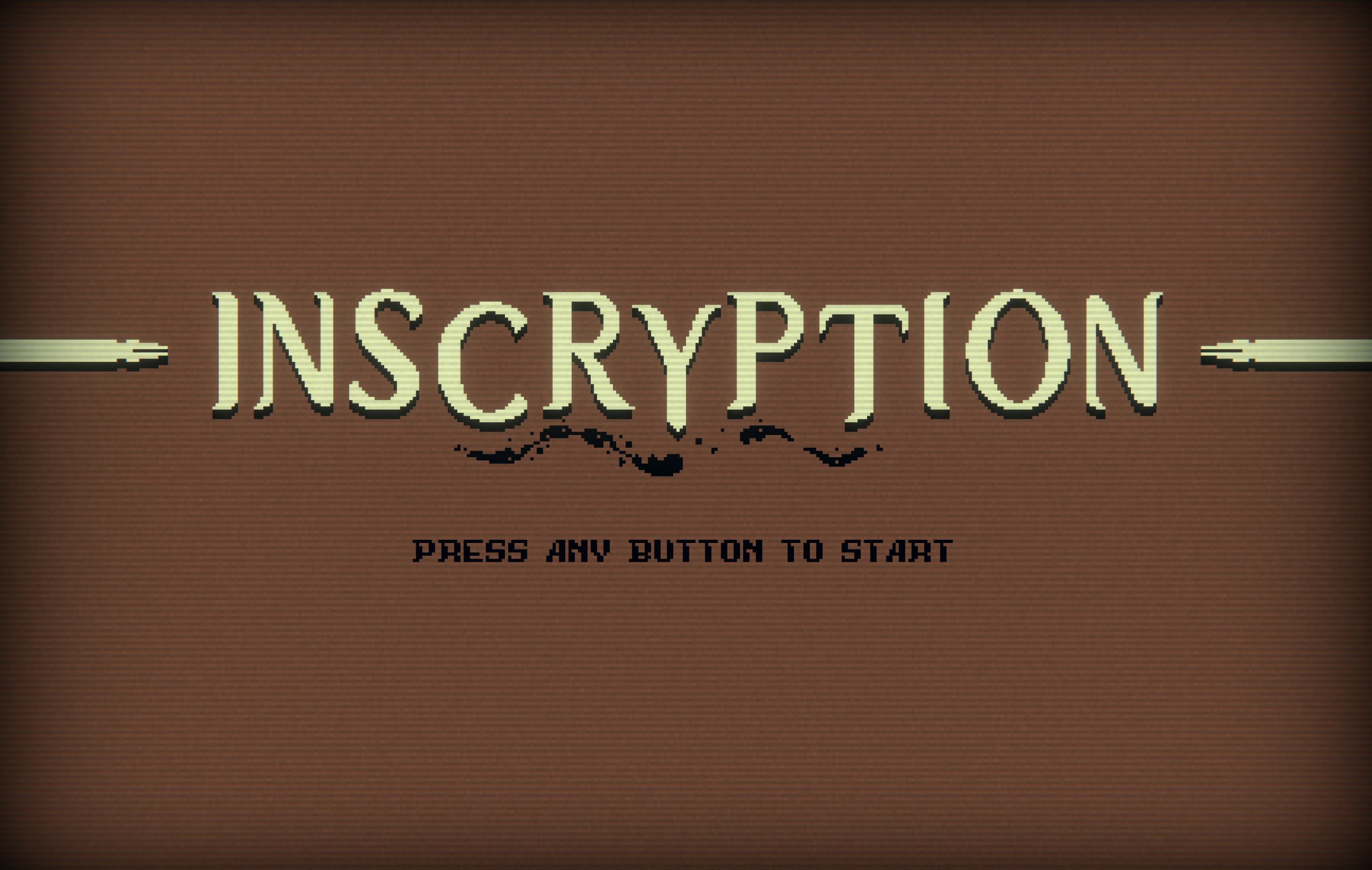 'Act I' title screen of Inscryption.exe