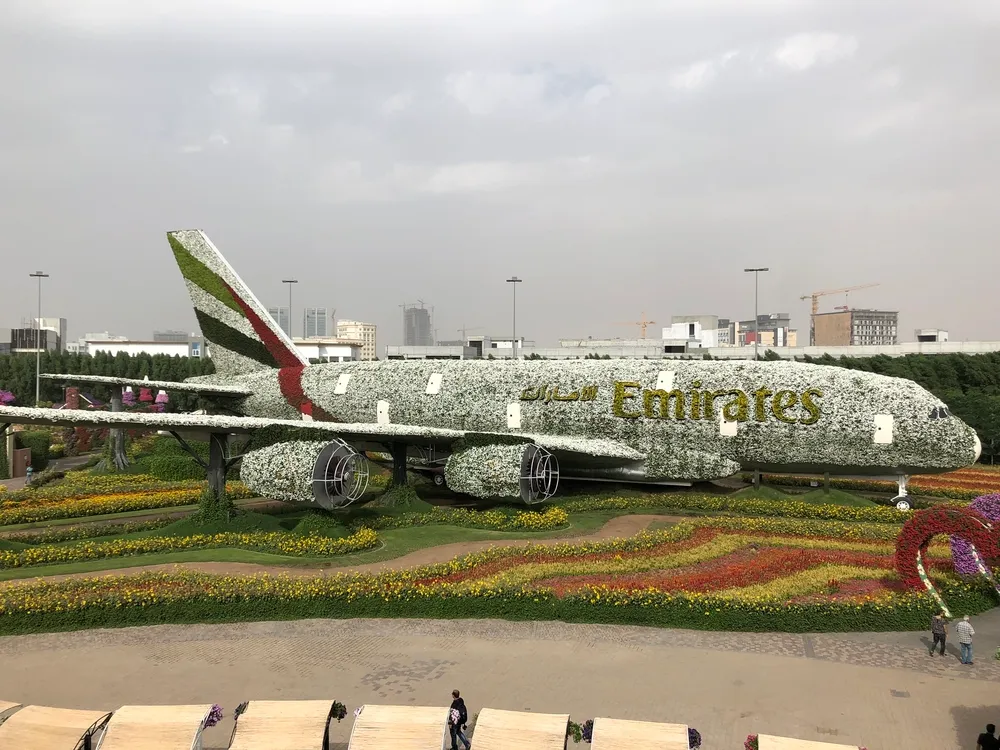 Dubai miracle garden aerial view 4