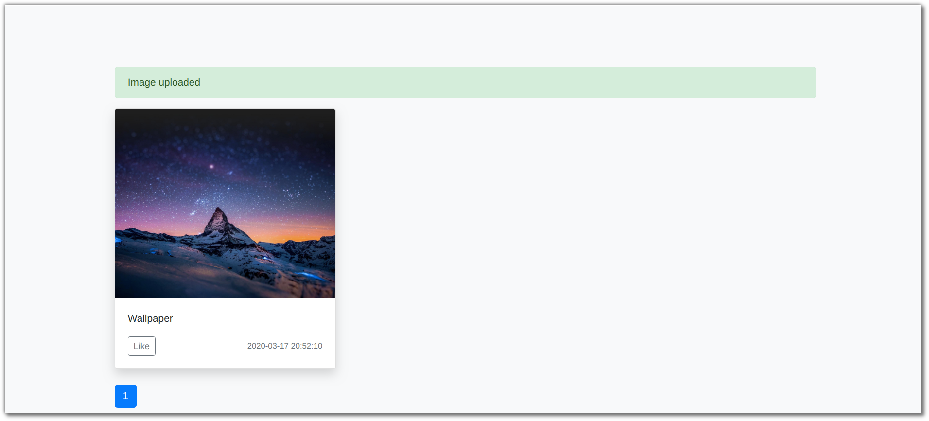 Uji Coba Project - berhasil upload image baru