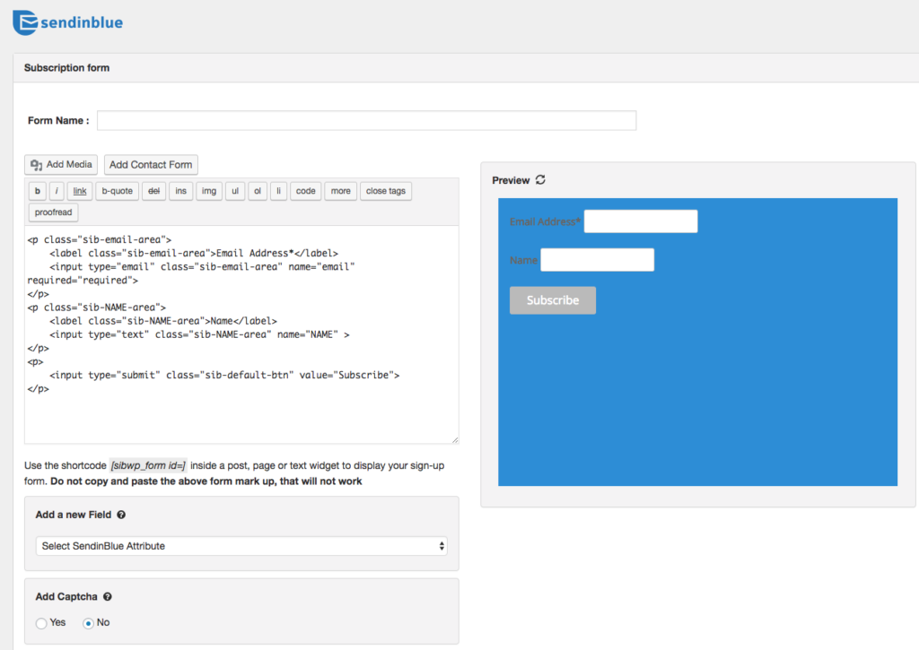 xây dựng form đăng ký newsletter