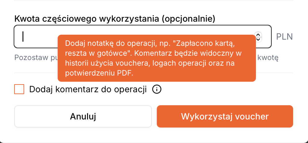 Wyjasnij uzycie Vouchera!!