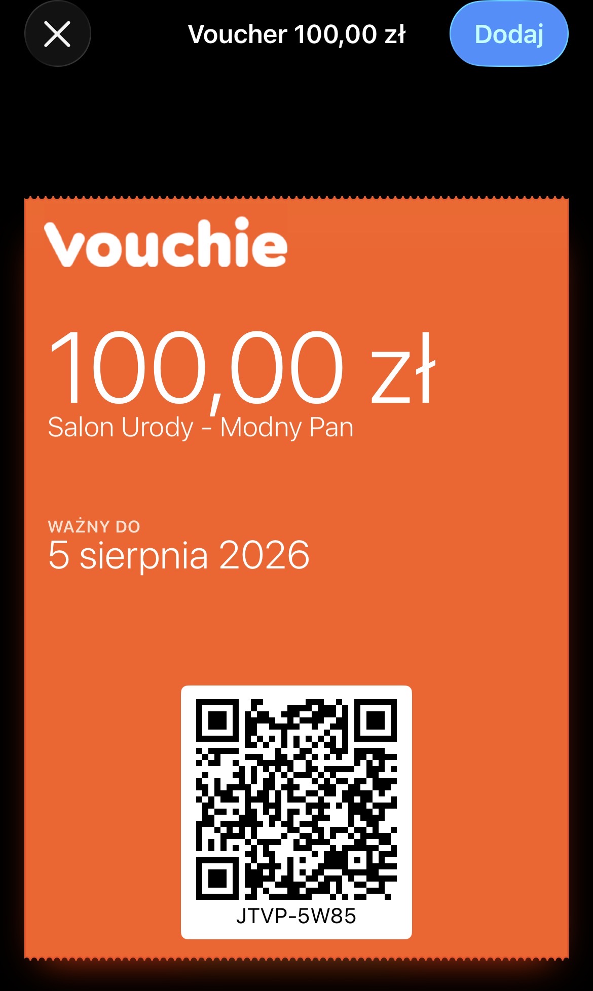 Voucher w poertfelu mobilnym!