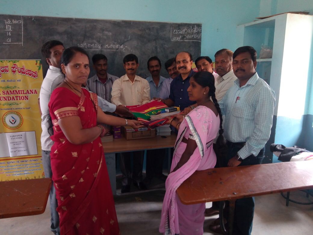 Distribution of Study materials at 15 Govt Schools in Sarjapura Cluster photo 2