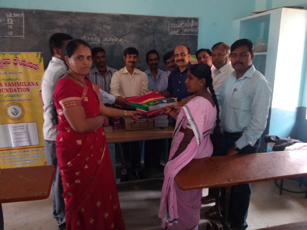 Distribution of Study materials at 15 Govt Schools in Sarjapura Cluster photo 4
