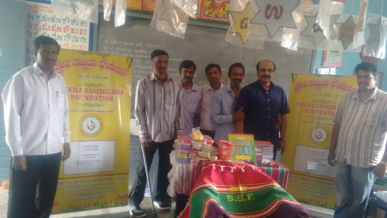 Distribution of Study materials at 15 Govt Schools in Sarjapura Cluster photo 7