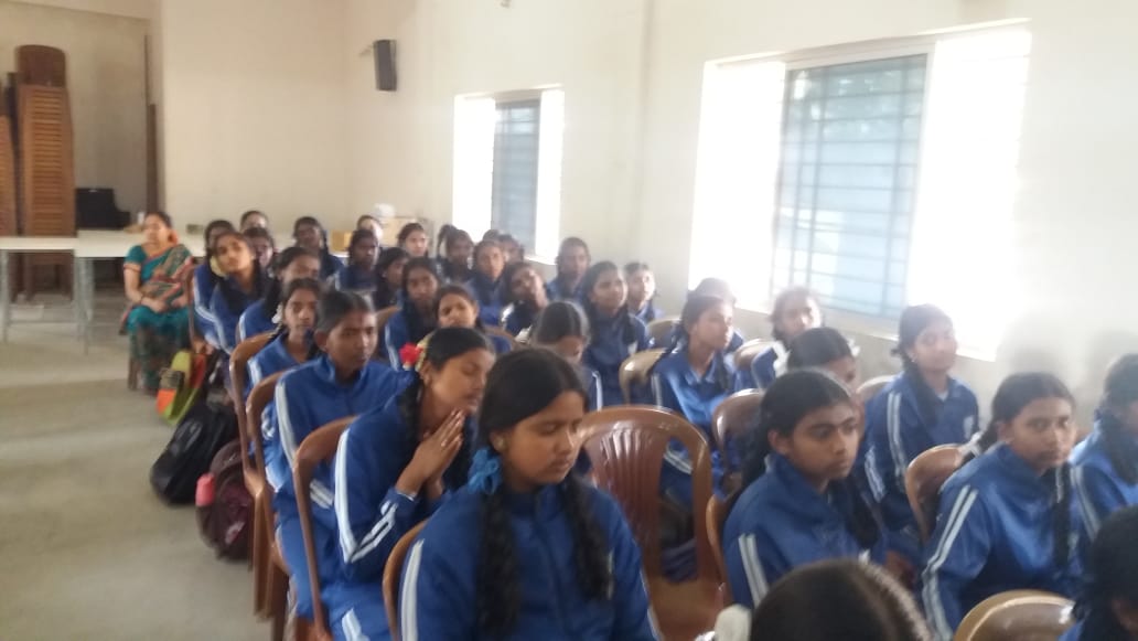 Steel Almirah presented to SVPHS School Sarjapura and Motivational Speech photo 4