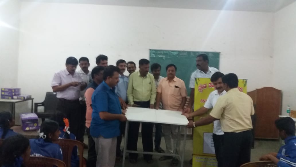 Steel Almirah presented to SVPHS School Sarjapura and Motivational Speech photo 5