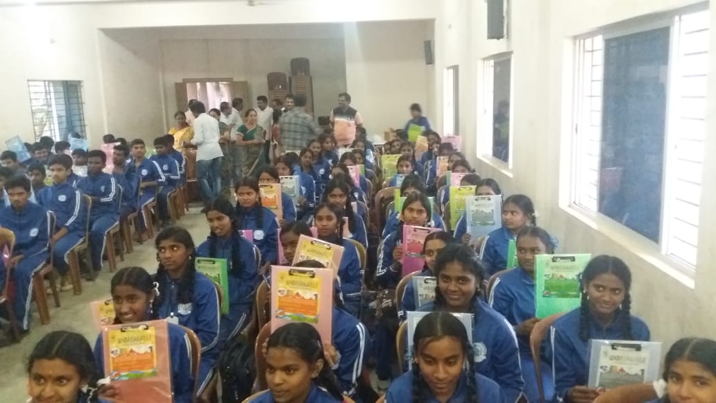 Steel Almirah presented to SVPHS School Sarjapura and Motivational Speech photo 7