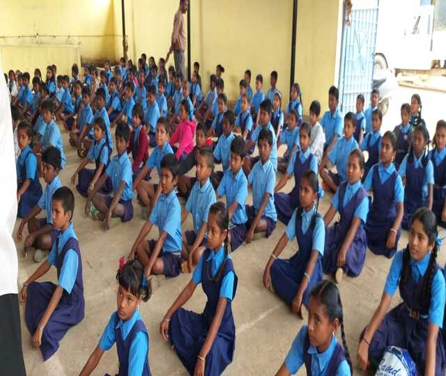 Distribution of 100 Exam Pads and 200 Pen Set at Jayabharathi high School, Attibele photo 4