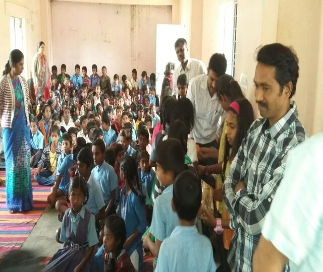 Distribution Of Exam Materials at Svphs Govt School, Sarjapur & Motivational Speech