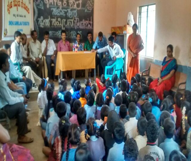 Distribution Of Exam Materials at Svphs Govt School, Sarjapur & Motivational Speech photo 4