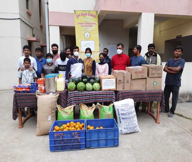 Distribution Of Groceries at Sipani Seva Sandan, Marsur photo 3