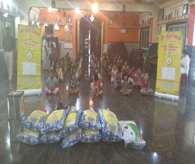 Distribution Of Groceries at Nanda Gokula Ashram, Mugulur photo 4