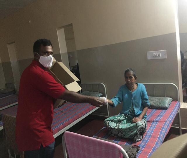Distribution Of Groceries at Sipani Seva Sandan, Marsur photo 4